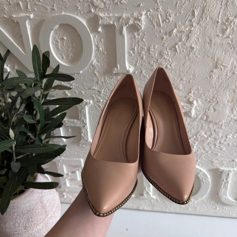 Coach Women's Waverly Leather Pump High Heel Shoes - Picture 6 of 15